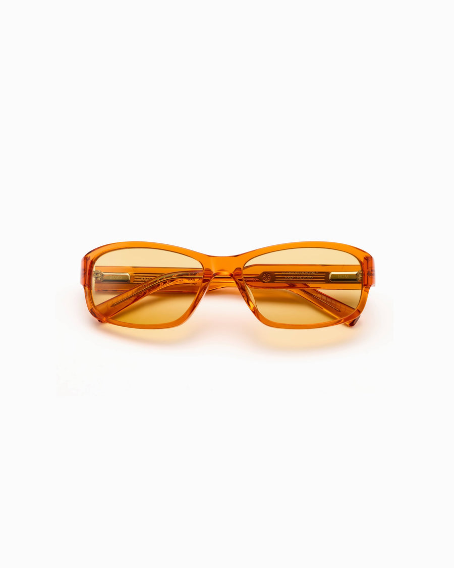 Velo ember wraparound sunglasses with yellow lens – Unscene