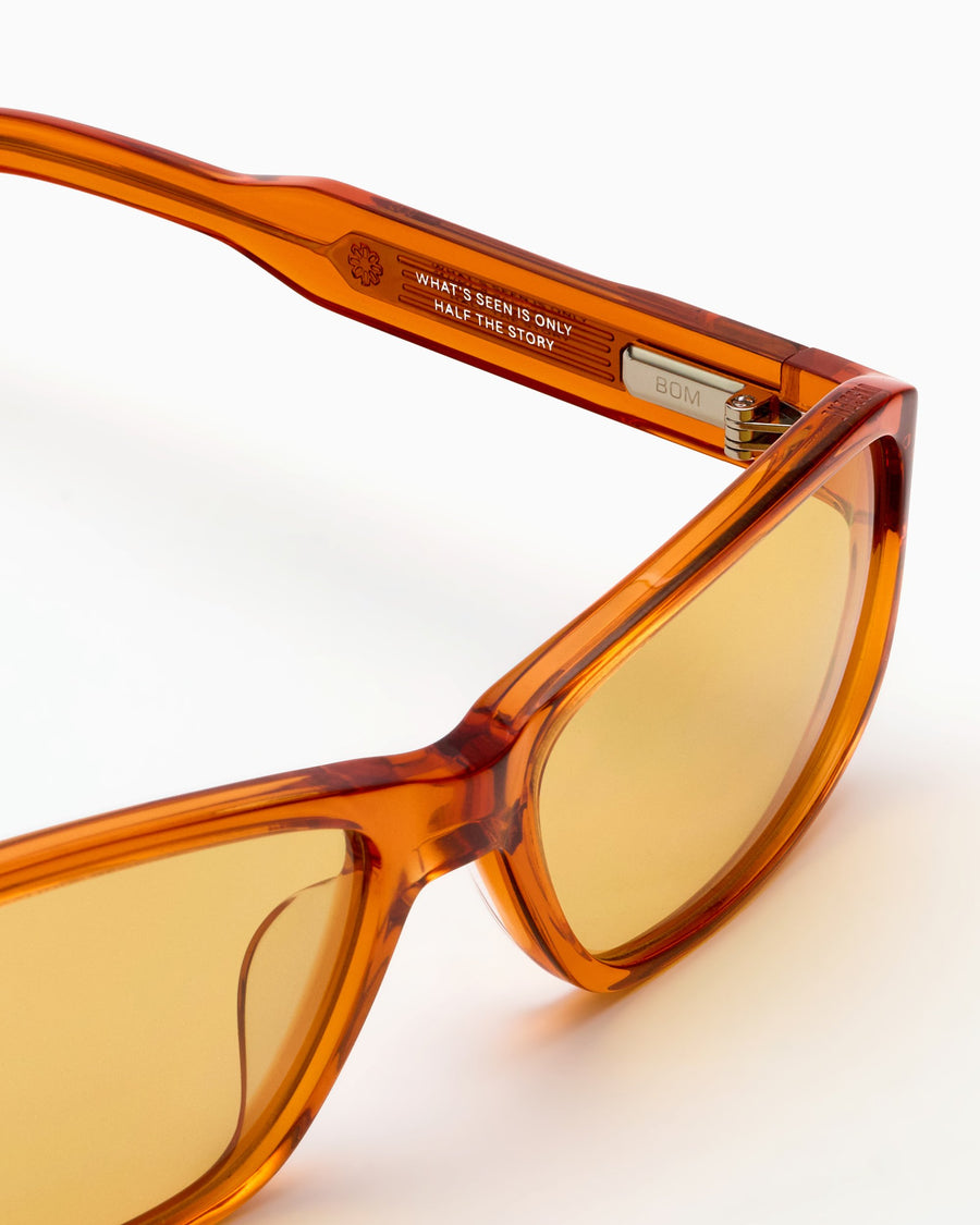 Velo ember wraparound sunglasses with yellow lens – Unscene